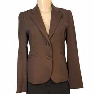 J.Crew Brown Wool Tailored Blazer Made in Japan